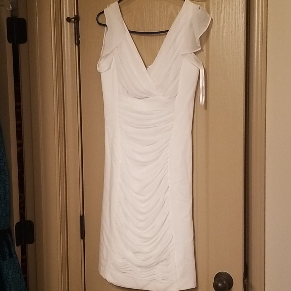 White House black market white dress